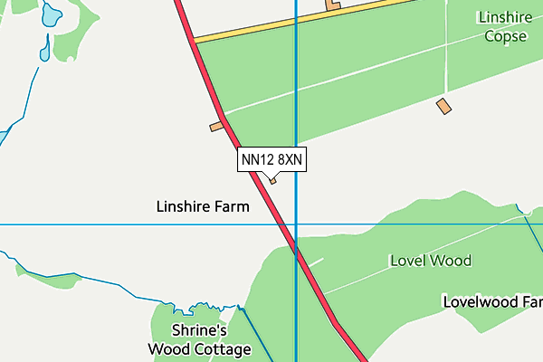 NN12 8XN map - OS VectorMap District (Ordnance Survey) NN12 8XN map - OS VectorMap District (Ordnance Survey)