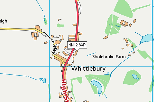 NN12 8XP map - OS VectorMap District (Ordnance Survey) NN12 8XP map - OS VectorMap District (Ordnance Survey)