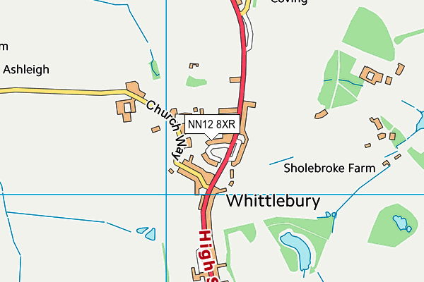 NN12 8XR map - OS VectorMap District (Ordnance Survey) NN12 8XR map - OS VectorMap District (Ordnance Survey)