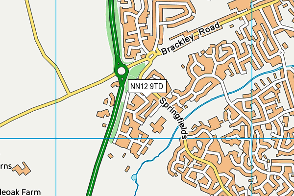 NN12 9TD map - OS VectorMap District (Ordnance Survey) NN12 9TD map - OS VectorMap District (Ordnance Survey)