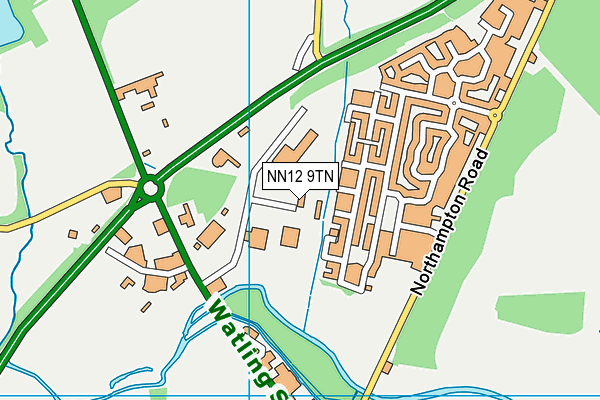 NN12 9TN map - OS VectorMap District (Ordnance Survey) NN12 9TN map - OS VectorMap District (Ordnance Survey)