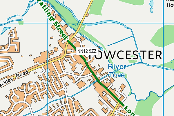 NN12 9ZZ map - OS VectorMap District (Ordnance Survey) NN12 9ZZ map - OS VectorMap District (Ordnance Survey)