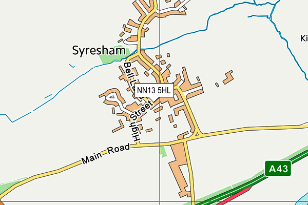 NN13 5HL map - OS VectorMap District (Ordnance Survey)