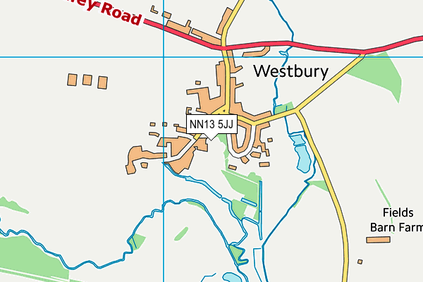 NN13 5JJ map - OS VectorMap District (Ordnance Survey) NN13 5JJ map - OS VectorMap District (Ordnance Survey)
