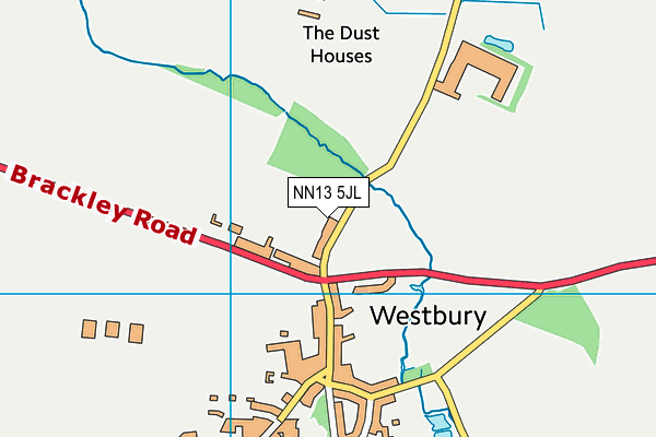 NN13 5JL map - OS VectorMap District (Ordnance Survey)