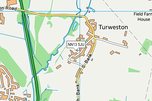 NN13 5JU map - OS VectorMap District (Ordnance Survey)