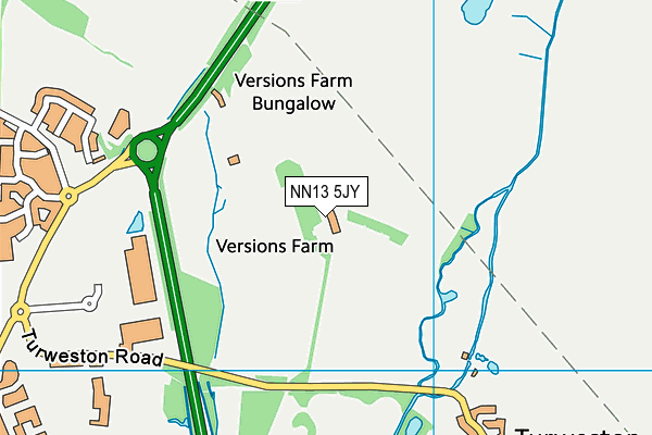 NN13 5JY map - OS VectorMap District (Ordnance Survey) NN13 5JY map - OS VectorMap District (Ordnance Survey)