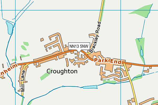 NN13 5NW map - OS VectorMap District (Ordnance Survey)