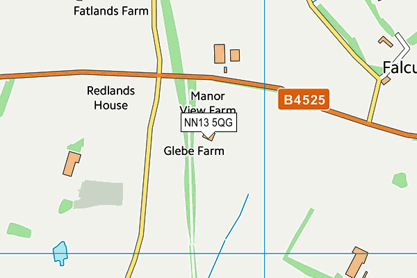 NN13 5QG map - OS VectorMap District (Ordnance Survey)