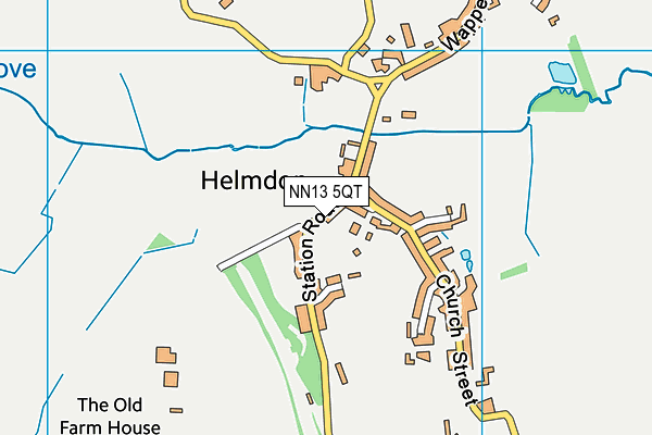 NN13 5QT map - OS VectorMap District (Ordnance Survey)