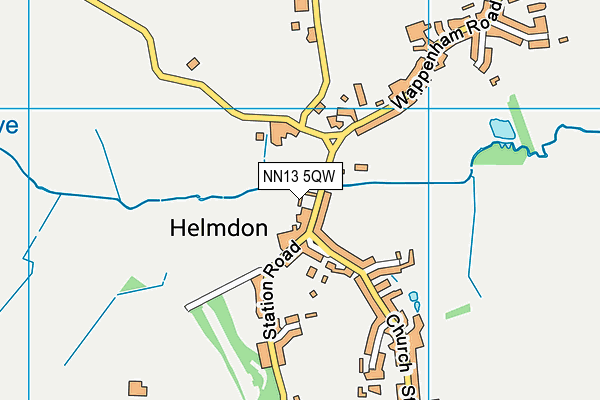 NN13 5QW map - OS VectorMap District (Ordnance Survey)