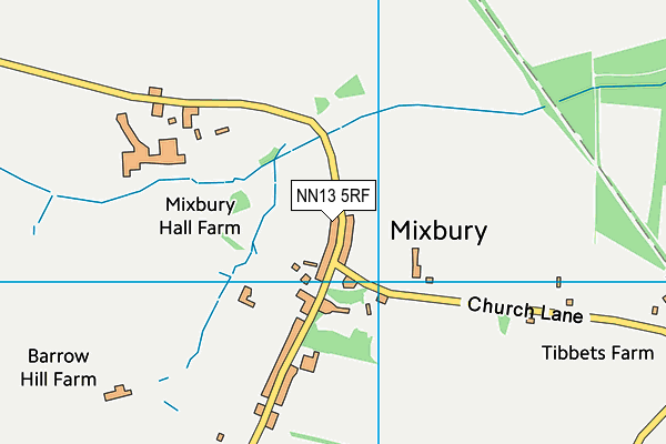 NN13 5RF map - OS VectorMap District (Ordnance Survey) NN13 5RF map - OS VectorMap District (Ordnance Survey)