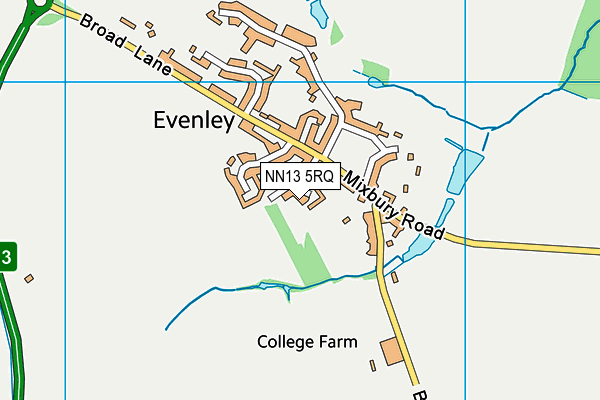 NN13 5RQ map - OS VectorMap District (Ordnance Survey) NN13 5RQ map - OS VectorMap District (Ordnance Survey)