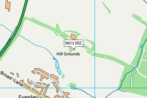 NN13 5RZ map - OS VectorMap District (Ordnance Survey) NN13 5RZ map - OS VectorMap District (Ordnance Survey)