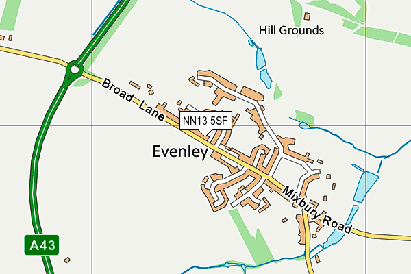 NN13 5SF map - OS VectorMap District (Ordnance Survey) NN13 5SF map - OS VectorMap District (Ordnance Survey)