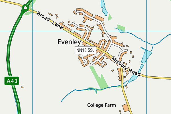 NN13 5SJ map - OS VectorMap District (Ordnance Survey) NN13 5SJ map - OS VectorMap District (Ordnance Survey)