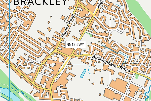 NN13 5WY map - OS VectorMap District (Ordnance Survey) NN13 5WY map - OS VectorMap District (Ordnance Survey)