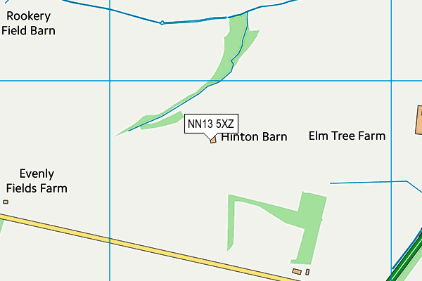 NN13 5XZ map - OS VectorMap District (Ordnance Survey) NN13 5XZ map - OS VectorMap District (Ordnance Survey)