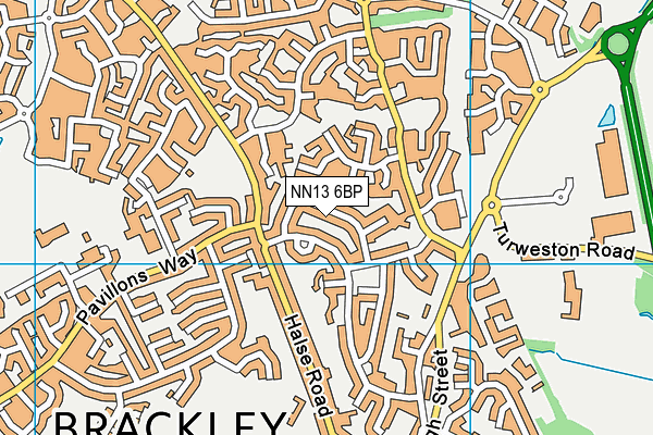 NN13 6BP map - OS VectorMap District (Ordnance Survey) NN13 6BP map - OS VectorMap District (Ordnance Survey)