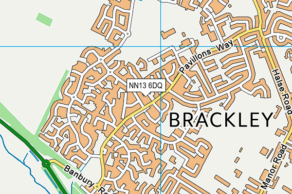 NN13 6DQ map - OS VectorMap District (Ordnance Survey) NN13 6DQ map - OS VectorMap District (Ordnance Survey)