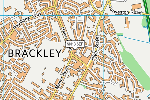 NN13 6EF map - OS VectorMap District (Ordnance Survey) NN13 6EF map - OS VectorMap District (Ordnance Survey)