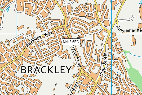 NN13 6EG map - OS VectorMap District (Ordnance Survey) NN13 6EG map - OS VectorMap District (Ordnance Survey)