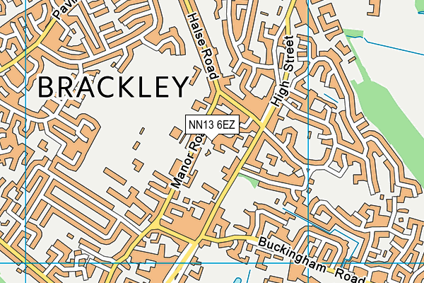 NN13 6EZ map - OS VectorMap District (Ordnance Survey)