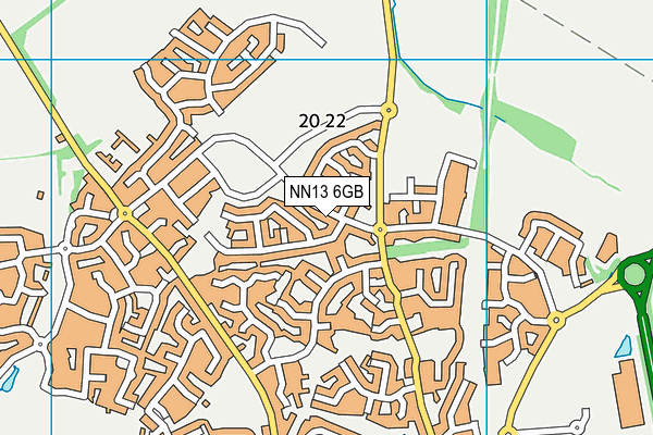 NN13 6GB map - OS VectorMap District (Ordnance Survey) NN13 6GB map - OS VectorMap District (Ordnance Survey)