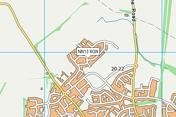 NN13 6GN map - OS VectorMap District (Ordnance Survey) NN13 6GN map - OS VectorMap District (Ordnance Survey)