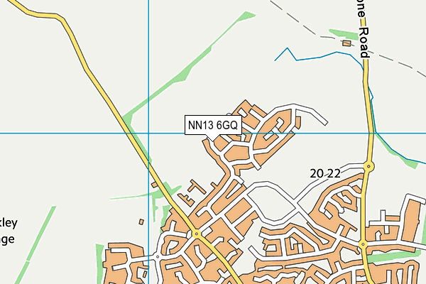 NN13 6GQ map - OS VectorMap District (Ordnance Survey) NN13 6GQ map - OS VectorMap District (Ordnance Survey)