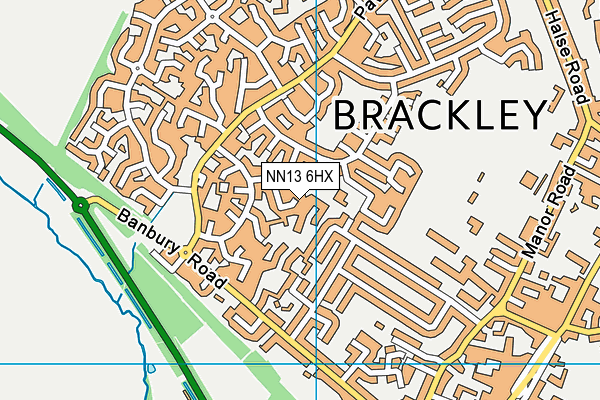 NN13 6HX map - OS VectorMap District (Ordnance Survey)