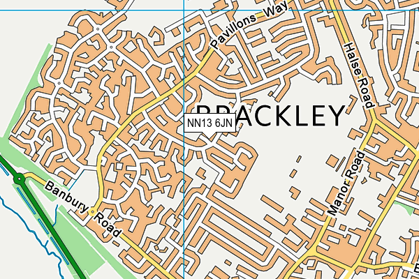 NN13 6JN map - OS VectorMap District (Ordnance Survey) NN13 6JN map - OS VectorMap District (Ordnance Survey)