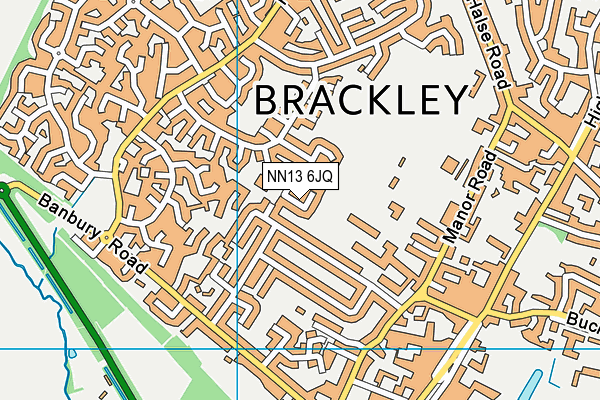 NN13 6JQ map - OS VectorMap District (Ordnance Survey) NN13 6JQ map - OS VectorMap District (Ordnance Survey)