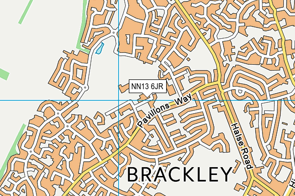 NN13 6JR map - OS VectorMap District (Ordnance Survey)