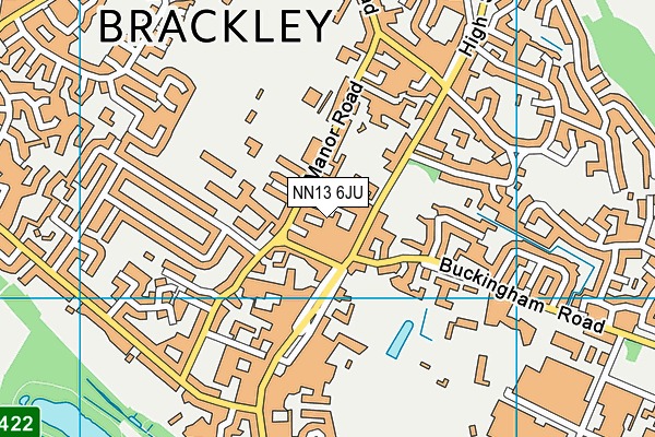 NN13 6JU map - OS VectorMap District (Ordnance Survey) NN13 6JU map - OS VectorMap District (Ordnance Survey)