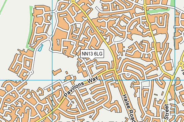 NN13 6LG map - OS VectorMap District (Ordnance Survey) NN13 6LG map - OS VectorMap District (Ordnance Survey)