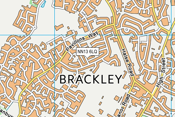NN13 6LQ map - OS VectorMap District (Ordnance Survey)