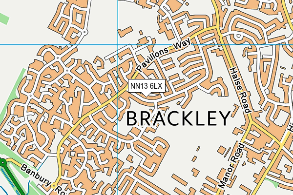 NN13 6LX map - OS VectorMap District (Ordnance Survey) NN13 6LX map - OS VectorMap District (Ordnance Survey)