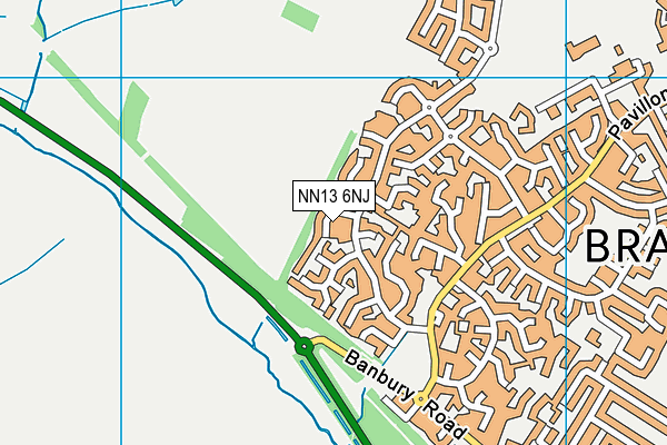 NN13 6NJ map - OS VectorMap District (Ordnance Survey) NN13 6NJ map - OS VectorMap District (Ordnance Survey)