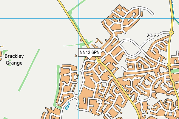 NN13 6PN map - OS VectorMap District (Ordnance Survey) NN13 6PN map - OS VectorMap District (Ordnance Survey)