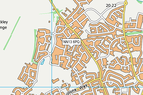 NN13 6PQ map - OS VectorMap District (Ordnance Survey) NN13 6PQ map - OS VectorMap District (Ordnance Survey)