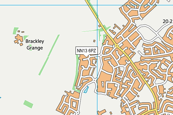 NN13 6PZ map - OS VectorMap District (Ordnance Survey) NN13 6PZ map - OS VectorMap District (Ordnance Survey)