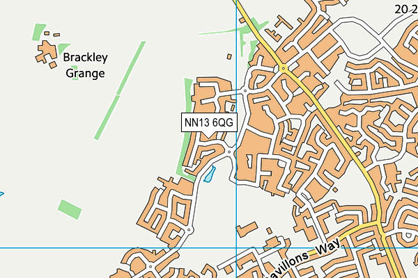 NN13 6QG map - OS VectorMap District (Ordnance Survey) NN13 6QG map - OS VectorMap District (Ordnance Survey)