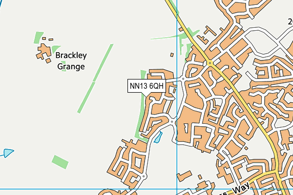 NN13 6QH map - OS VectorMap District (Ordnance Survey) NN13 6QH map - OS VectorMap District (Ordnance Survey)