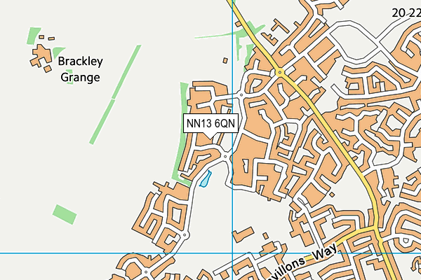 NN13 6QN map - OS VectorMap District (Ordnance Survey) NN13 6QN map - OS VectorMap District (Ordnance Survey)