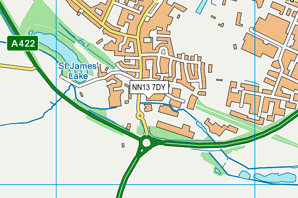 NN13 7DY map - OS VectorMap District (Ordnance Survey) NN13 7DY map - OS VectorMap District (Ordnance Survey)