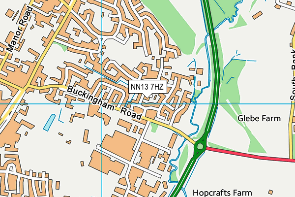NN13 7HZ map - OS VectorMap District (Ordnance Survey) NN13 7HZ map - OS VectorMap District (Ordnance Survey)