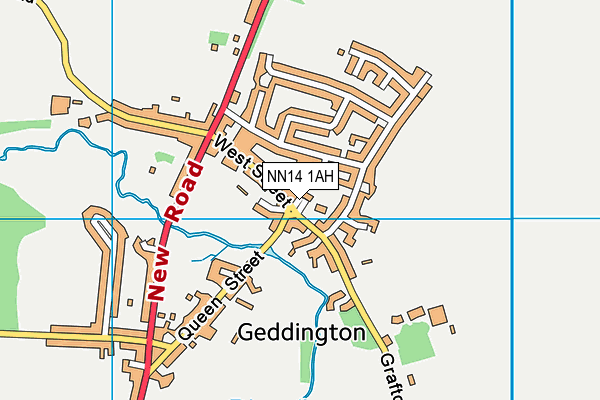 NN14 1AH map - OS VectorMap District (Ordnance Survey) NN14 1AH map - OS VectorMap District (Ordnance Survey)