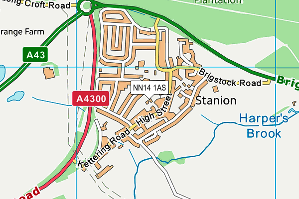 NN14 1AS map - OS VectorMap District (Ordnance Survey) NN14 1AS map - OS VectorMap District (Ordnance Survey)