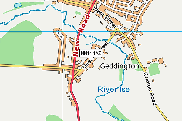 NN14 1AZ map - OS VectorMap District (Ordnance Survey) NN14 1AZ map - OS VectorMap District (Ordnance Survey)